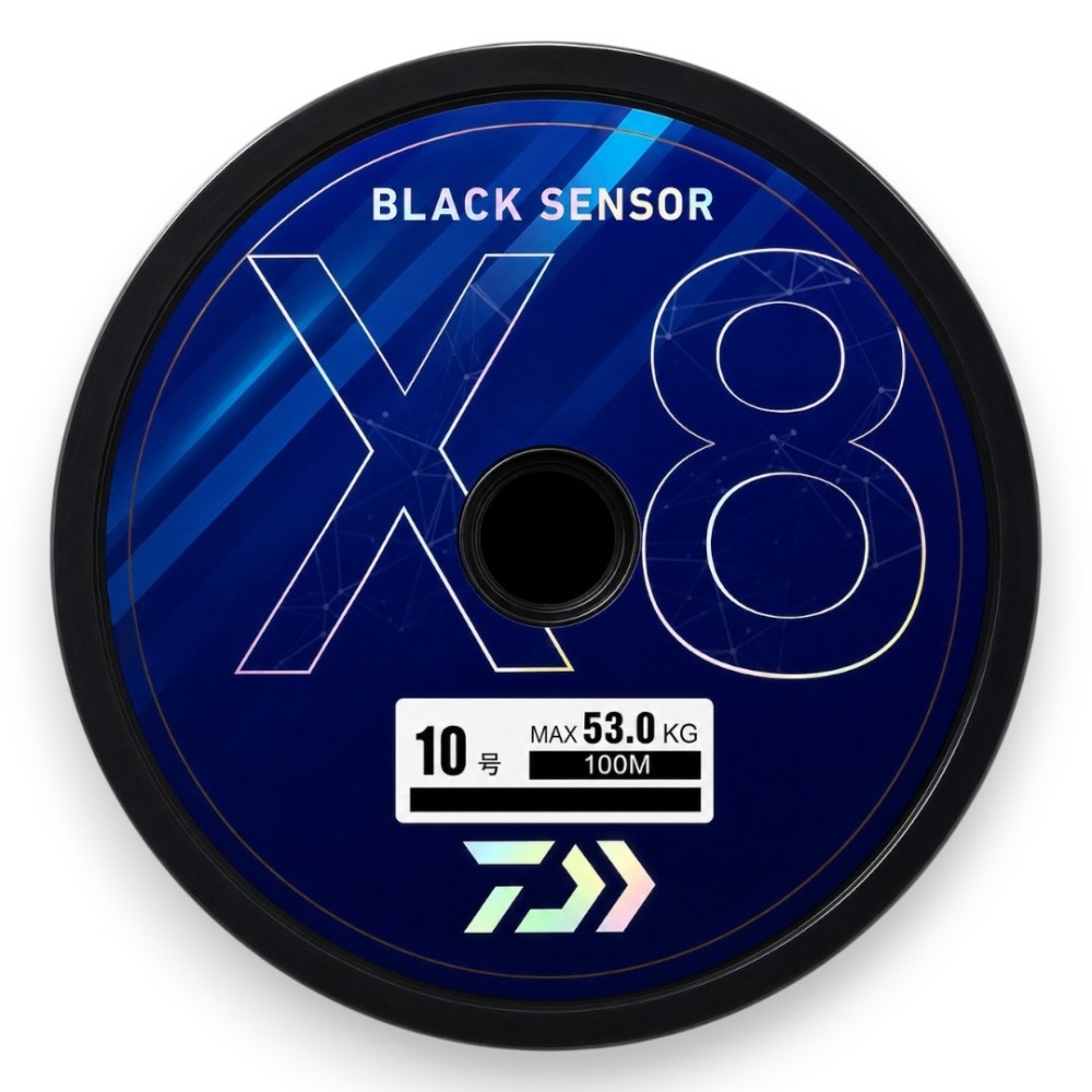 中壢紅海釣具【DAIWA】BLACK SENSOR X8 PE 釣線 100M 黑色/5色PE線 連結線-細節圖7