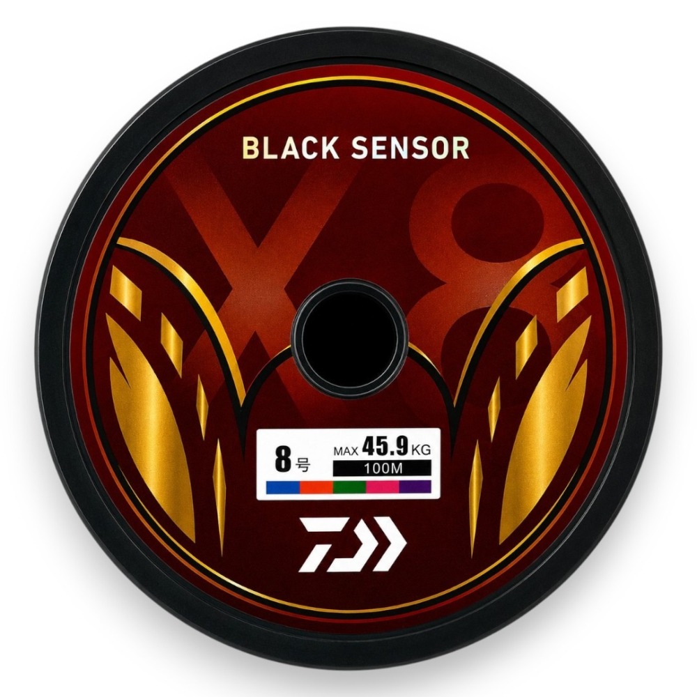 中壢紅海釣具【DAIWA】BLACK SENSOR X8 PE 釣線 100M 黑色/5色PE線 連結線-細節圖9
