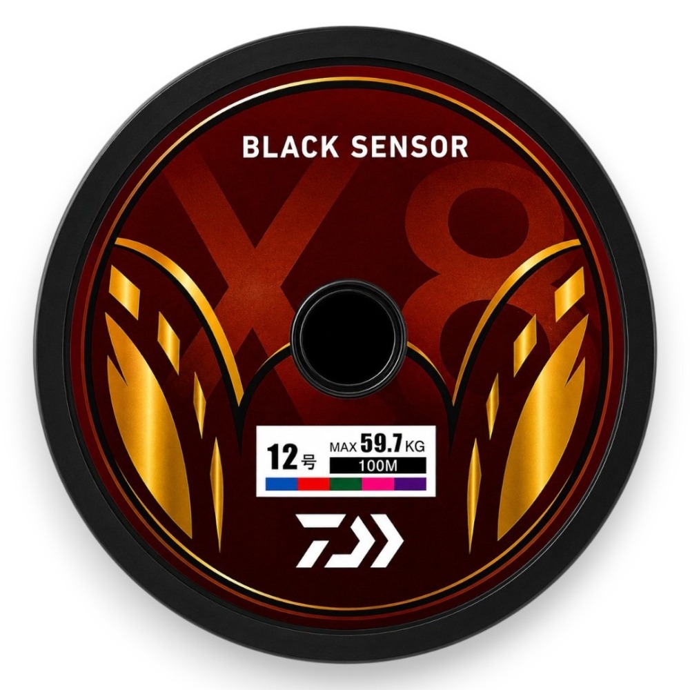 中壢紅海釣具【DAIWA】BLACK SENSOR X8 PE 釣線 100M 黑色/5色PE線 連結線-細節圖11