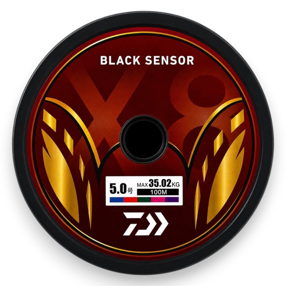 中壢紅海釣具【DAIWA】BLACK SENSOR X8 PE 釣線 100M 黑色/5色PE線 連結線-規格圖11