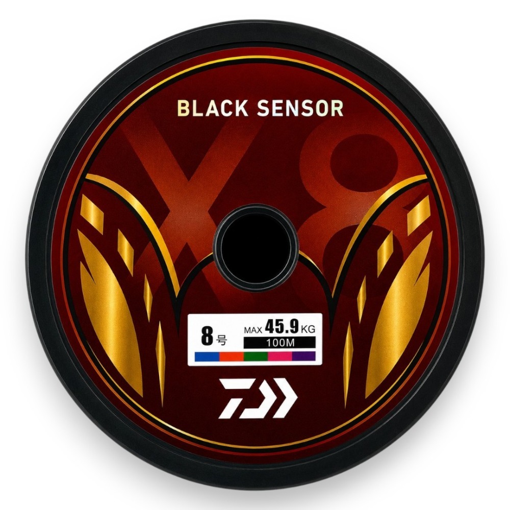 中壢紅海釣具【DAIWA】BLACK SENSOR X8 PE 釣線 100M 黑色/5色PE線 連結線-規格圖11