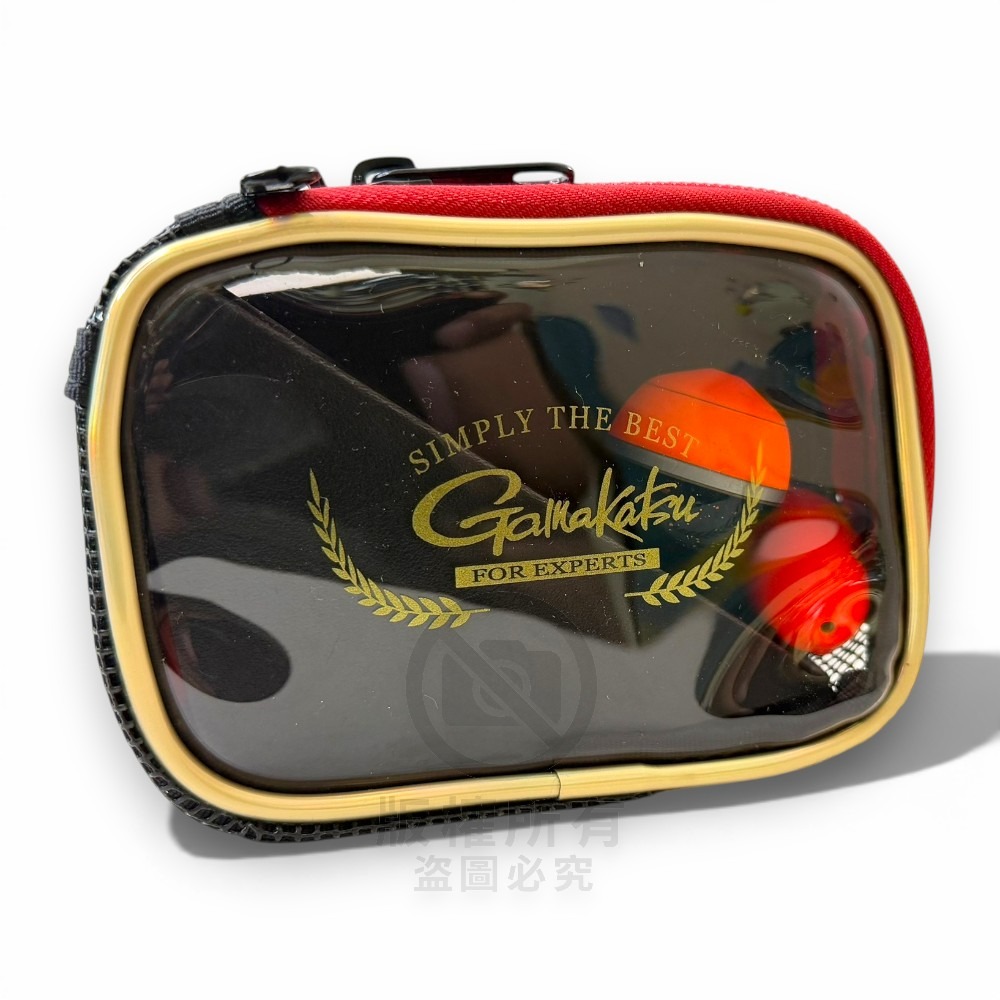 中壢紅海釣具【gamakatsu】黑色x金色1部屋阿波袋 置物袋 收納袋-細節圖4
