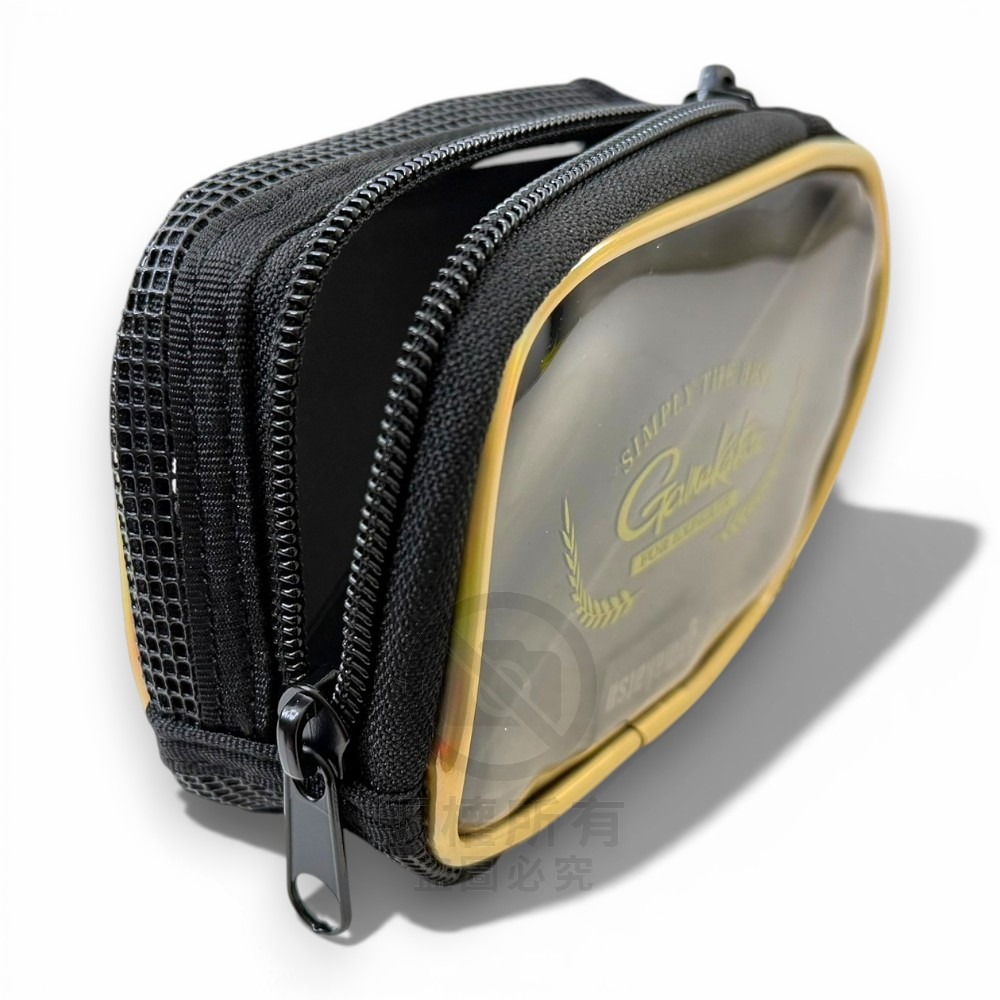 中壢紅海釣具【gamakatsu】黑色x金色1部屋阿波袋 置物袋 收納袋-細節圖6