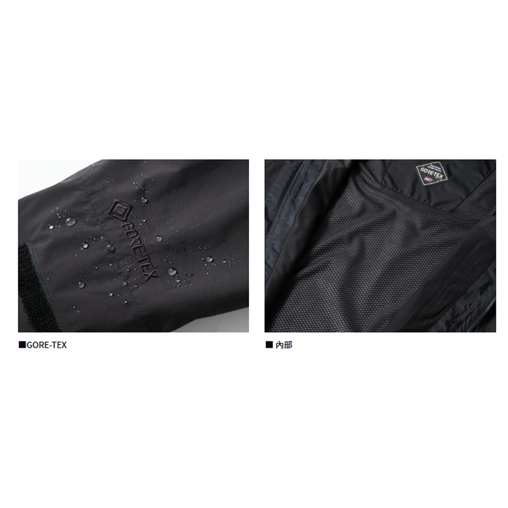 紅海釣具企業社【DAIWA】 DR-1925J GORE-TEX 黑色多用途防水連帽外套[25年春夏款]-細節圖7