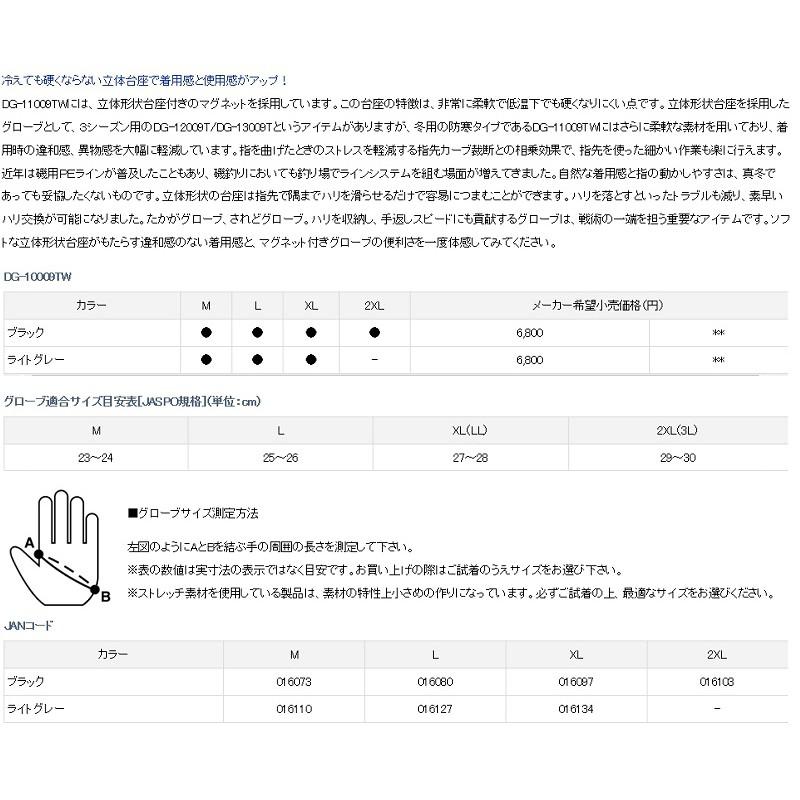 (鴻海釣具企業社)《DAIWA》三指手套 DG-10009TW 黑-細節圖4