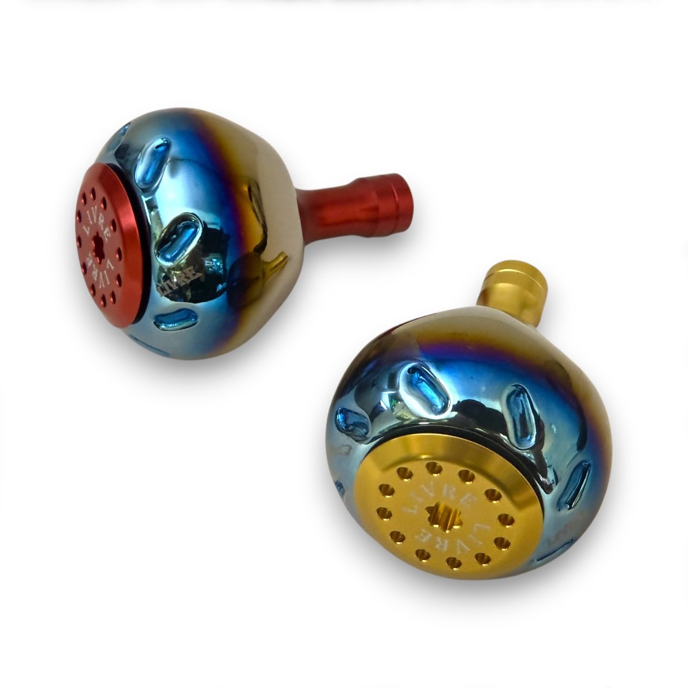 中壢紅海釣具【LIVRE】EP44 日本製-捲線器改裝鈦合金握丸-細節圖2