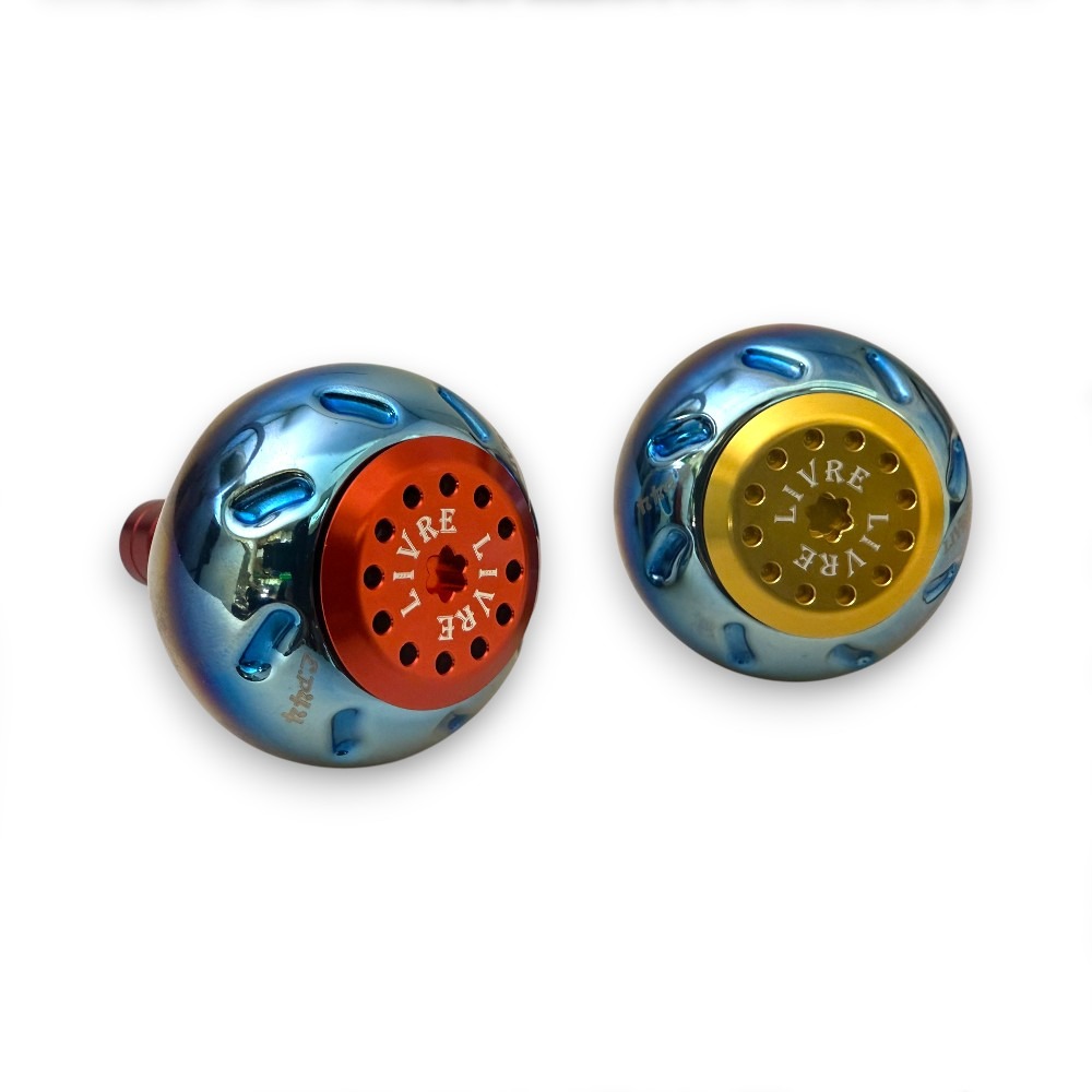 中壢紅海釣具【LIVRE】EP44 日本製-捲線器改裝鈦合金握丸-細節圖3