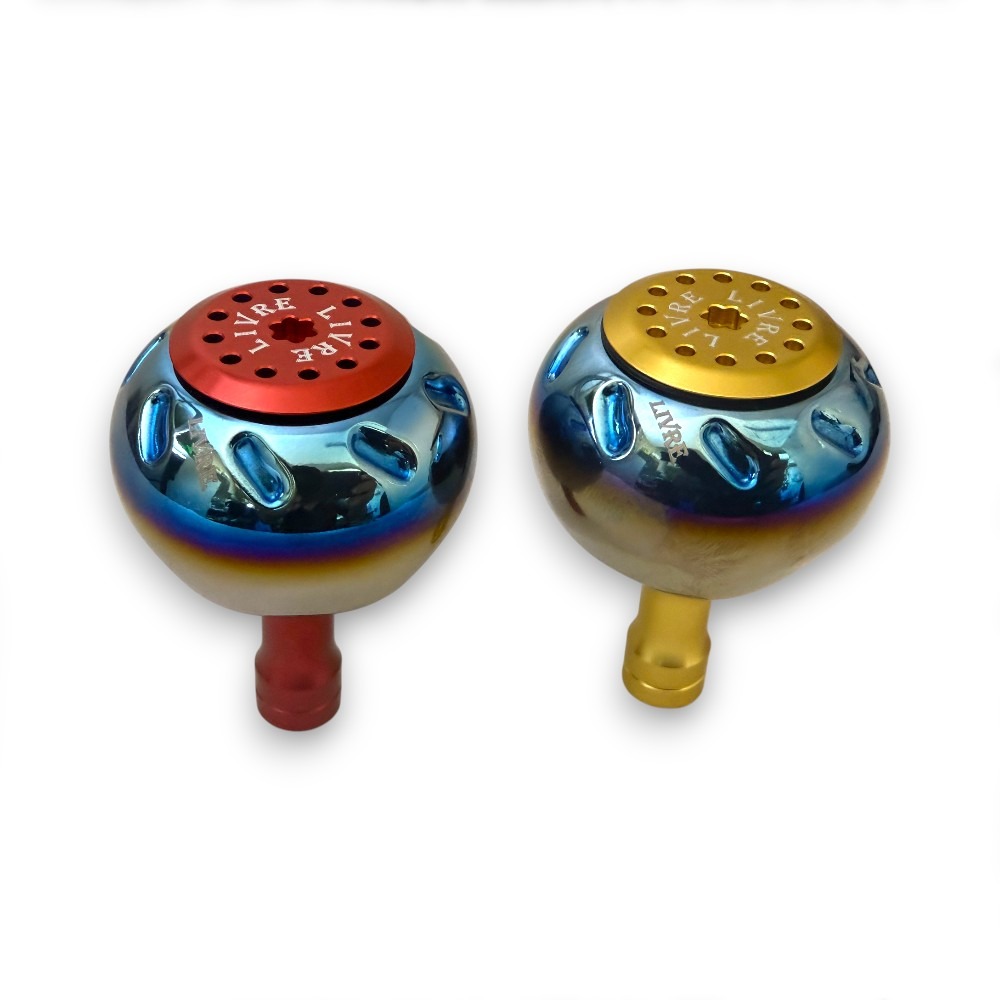 中壢紅海釣具【LIVRE】EP44 日本製-捲線器改裝鈦合金握丸-細節圖5