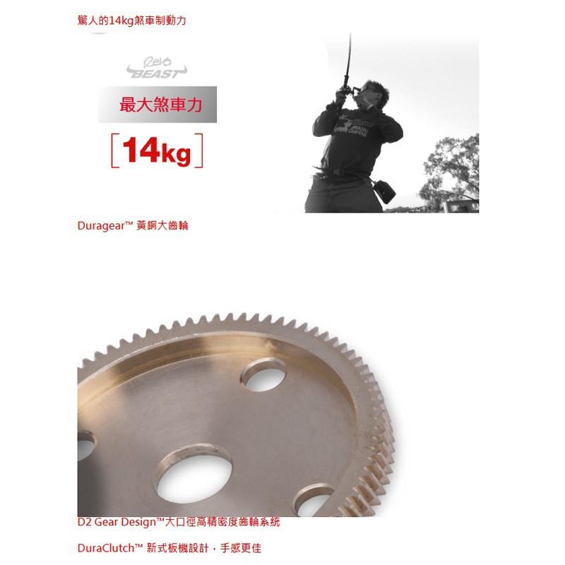 免運 紅海釣具企業社《ABU》REVO4 BEAST 強力雙把手大烏龜捲線器-細節圖3