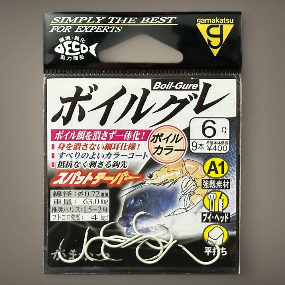 紅海釣具企業社【gamakatsu】A1 ポイルグレ 黑白毛魚鉤 有倒鈎 白鈎 磯釣 黑毛 白毛-細節圖2