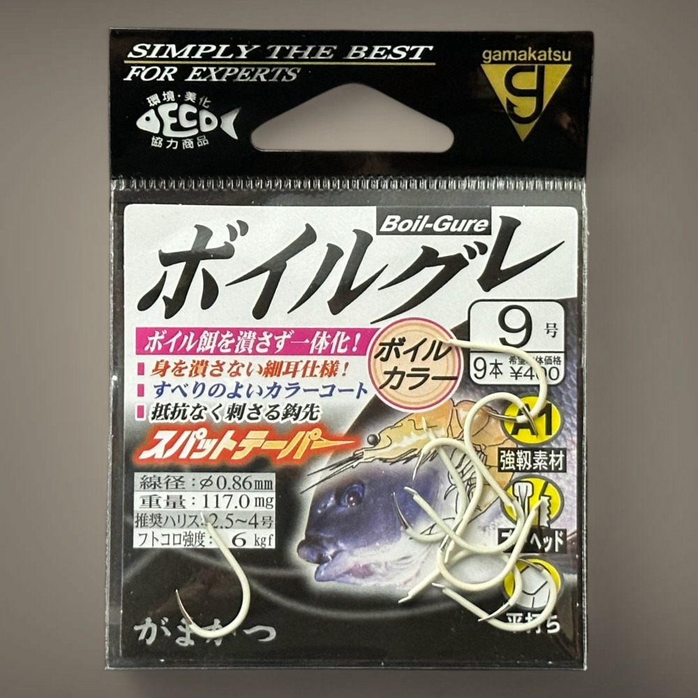 紅海釣具企業社【gamakatsu】A1 ポイルグレ 黑白毛魚鉤 有倒鈎 白鈎 磯釣 黑毛 白毛-細節圖5