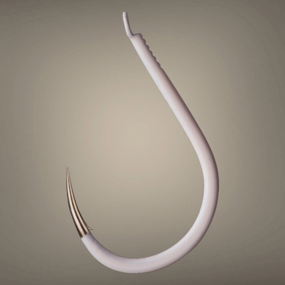 紅海釣具企業社【gamakatsu】A1 ポイルグレ 黑白毛魚鉤 有倒鈎 白鈎 磯釣 黑毛 白毛-細節圖6