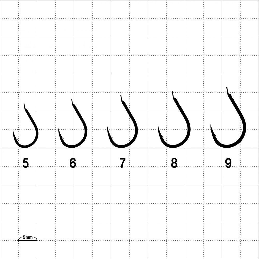 紅海釣具企業社【gamakatsu】A1 ポイルグレ 黑白毛魚鉤 有倒鈎 白鈎 磯釣 黑毛 白毛-細節圖9