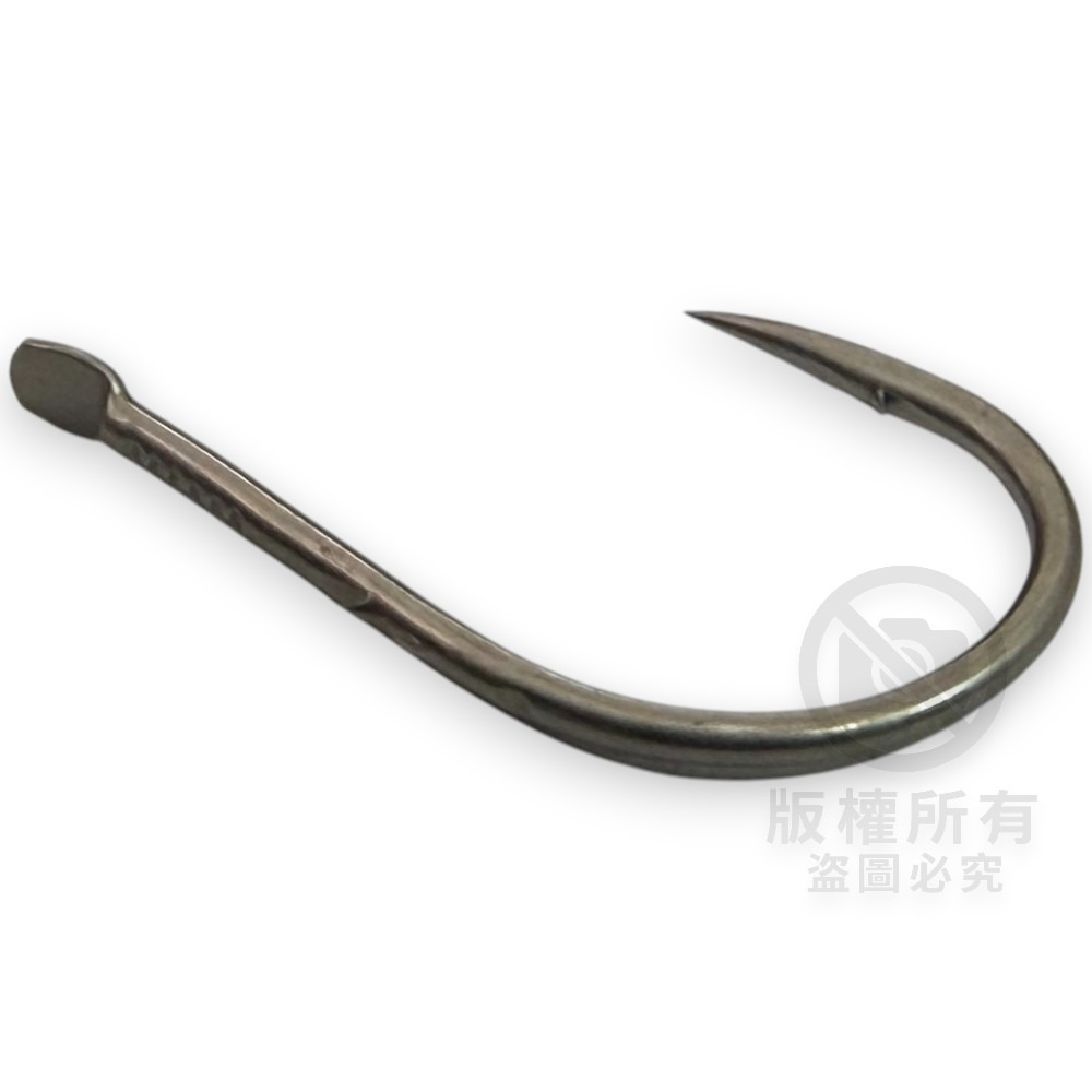 中壢紅海釣具【gamakatsu】A1 遠投チヌ 單背刺磯釣鉤 磯釣 黑鯛 黑白毛 魚鉤-細節圖3