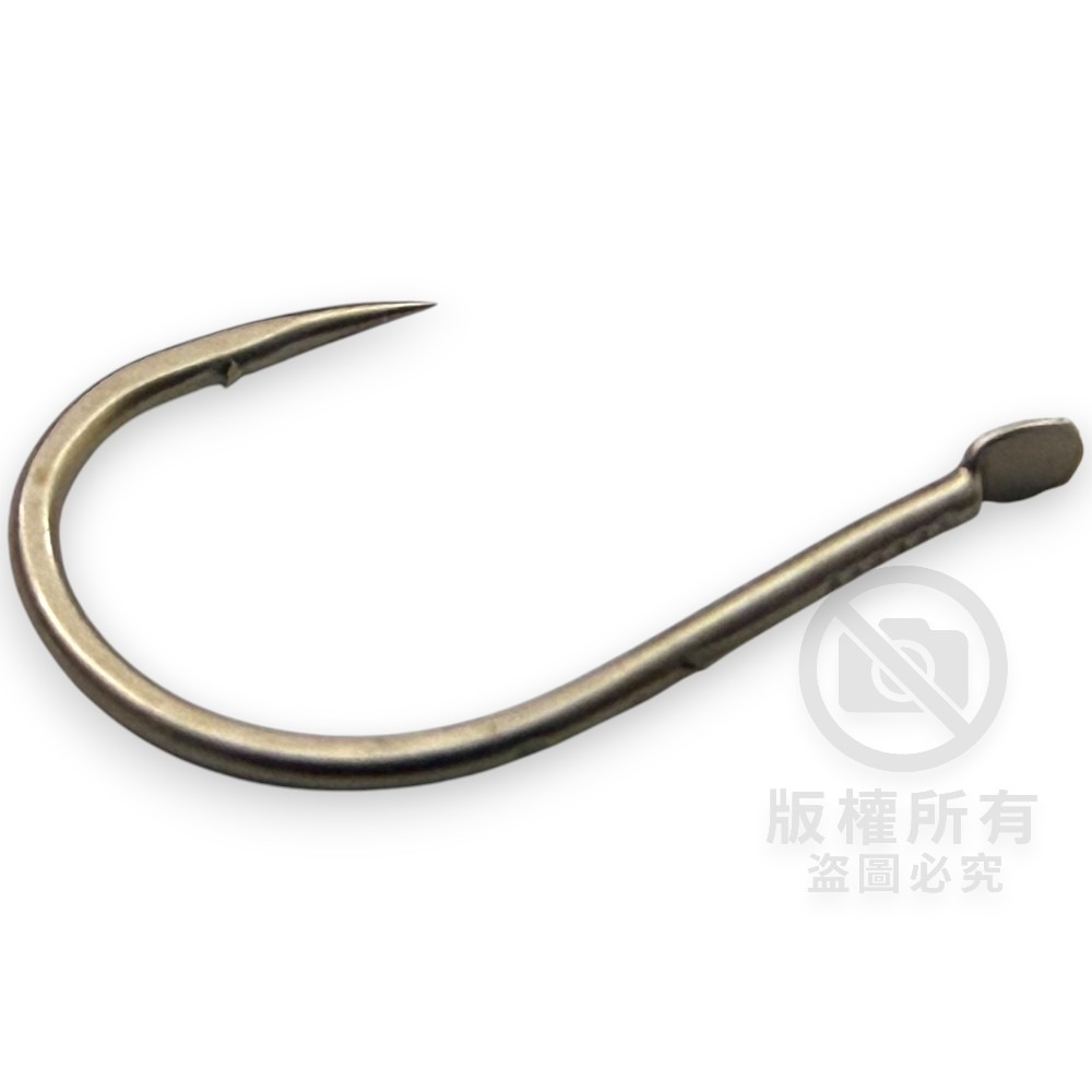 中壢紅海釣具【gamakatsu】A1 遠投チヌ 單背刺磯釣鉤 磯釣 黑鯛 黑白毛 魚鉤-細節圖4