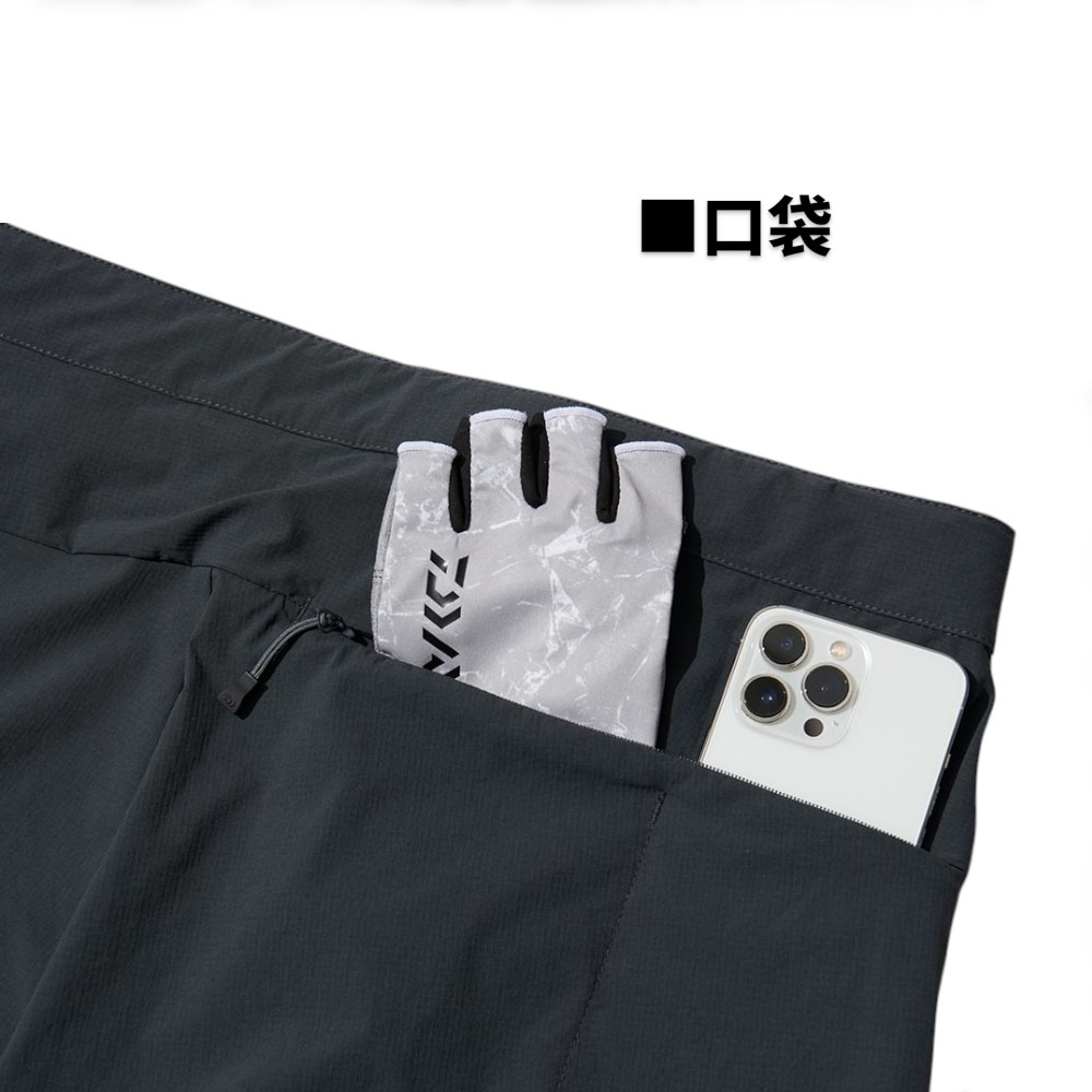 中壢紅海釣具【DAIWA】DP-8325 CORDURA 黑色防潑水彈性釣魚長褲 [25年款]-細節圖4