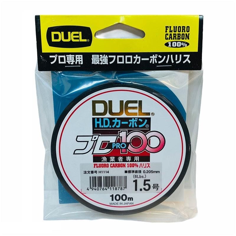 中壢鴻海釣具【DUEL】H.D.カーボン® PR 漁業用線 100m 卡夢線 碳纖線 碳素線 碳纖維線 磯釣 子線 魚線-細節圖4