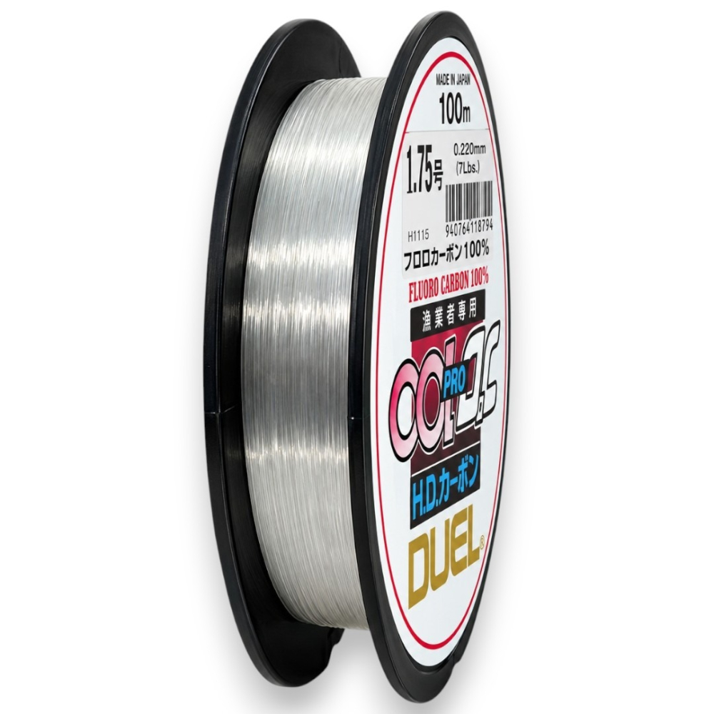 中壢鴻海釣具【DUEL】H.D.カーボン® PR 漁業用線 100m 卡夢線 碳纖線 碳素線 碳纖維線 磯釣 子線 魚線-細節圖2