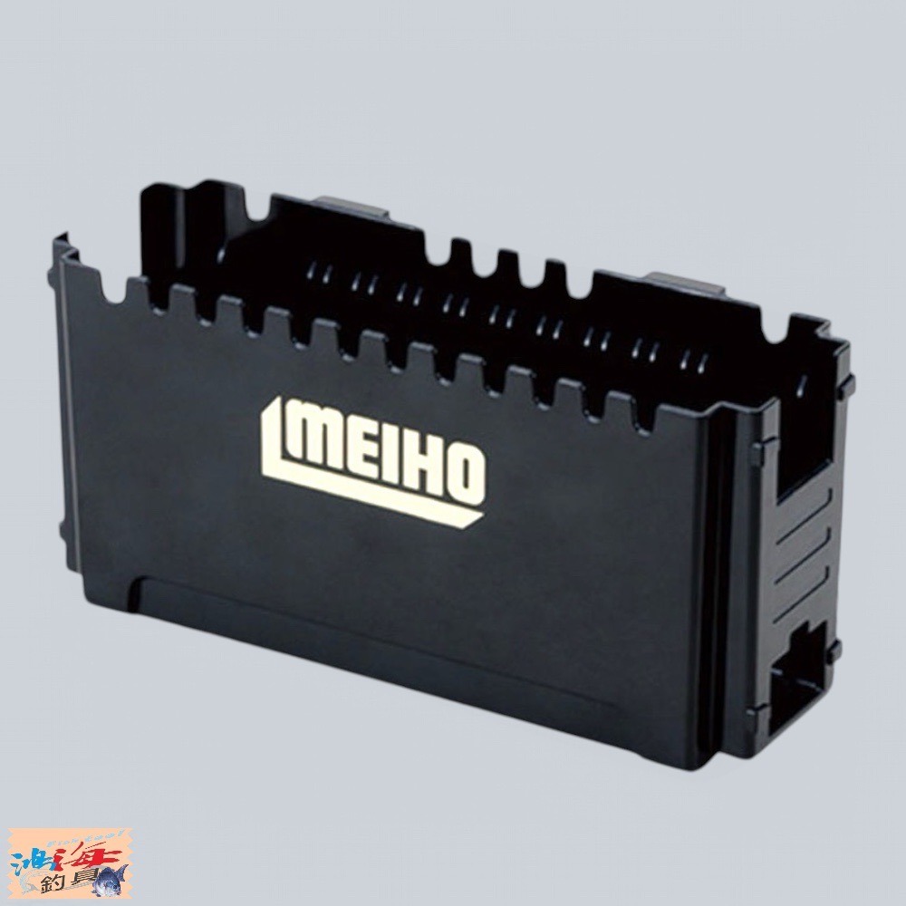 紅海釣具企業社【MEIHO】明邦 BM-120 工具箱 配件盒 外掛盒 收納盒 黑色拓展盒-細節圖4