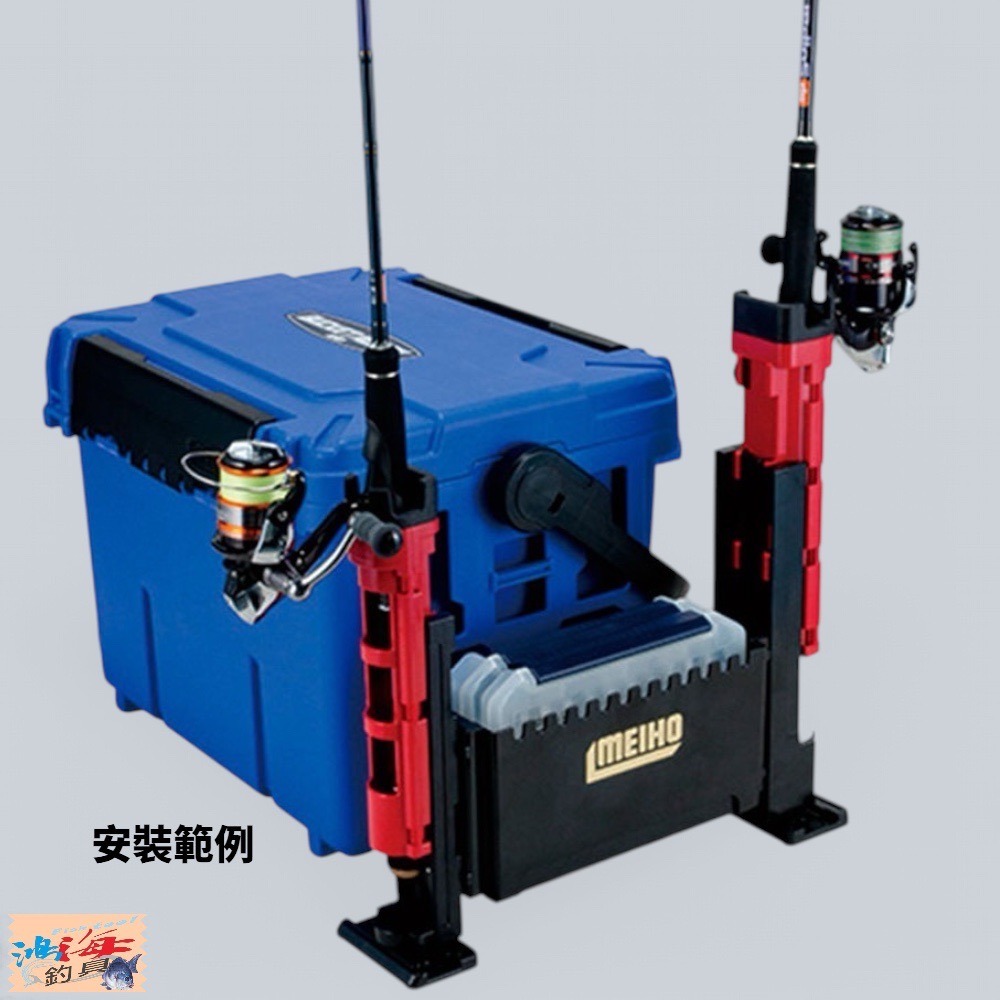 紅海釣具企業社【MEIHO】明邦 BM-120 工具箱 配件盒 外掛盒 收納盒 黑色拓展盒-細節圖6