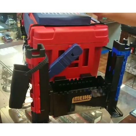 紅海釣具企業社【MEIHO】明邦 BM-120 工具箱 配件盒 外掛盒 收納盒 黑色拓展盒-細節圖8