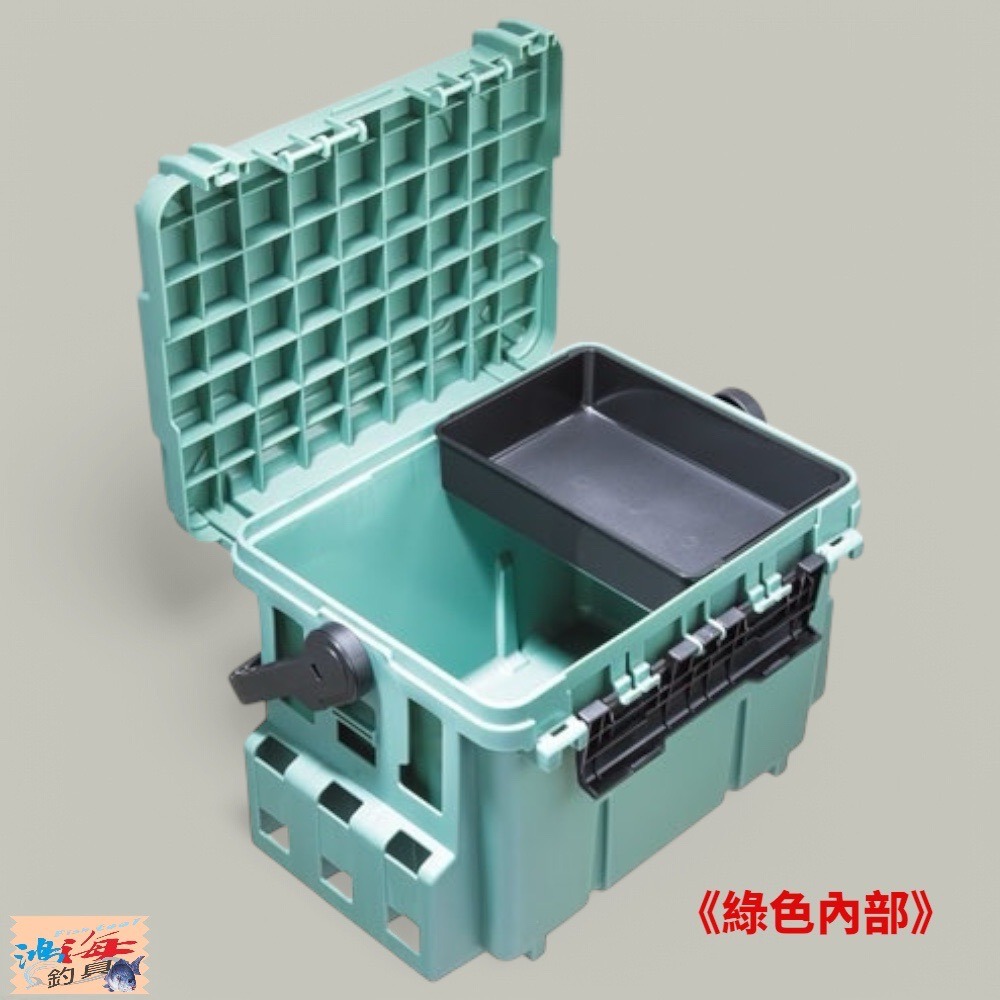 中壢鴻海釣具【MEIHO】明邦 BM-7000 黑色藍色綠色 釣魚工具箱 明邦工具箱 船釣收納箱 (一個一運費。限宅配)-細節圖4