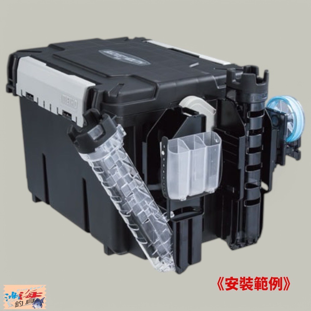 中壢鴻海釣具【MEIHO】明邦 BM-7000 黑色藍色綠色 釣魚工具箱 明邦工具箱 船釣收納箱 (一個一運費。限宅配)-細節圖6