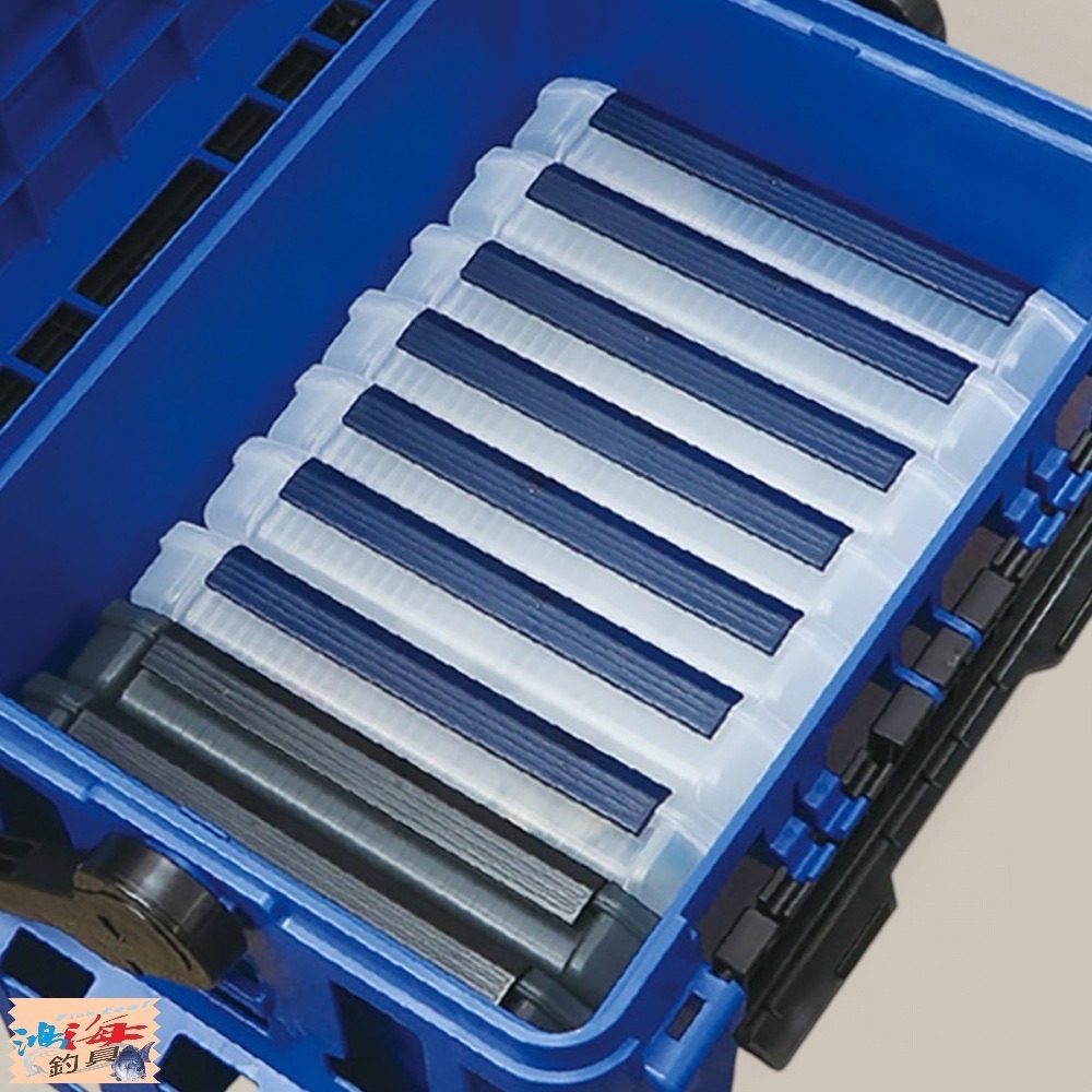 中壢鴻海釣具【MEIHO】明邦 BM-7000 黑色藍色綠色 釣魚工具箱 明邦工具箱 船釣收納箱 (一個一運費。限宅配)-細節圖9