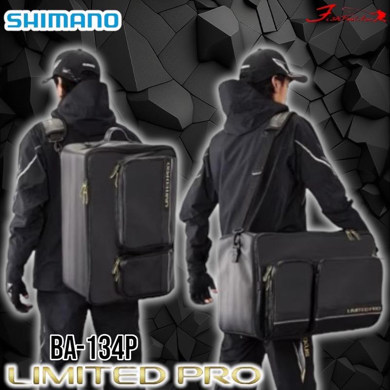 中壢鴻海釣具《SHIMANO》LIMITED PRO BA-134P 45L 黑色收納箱旅行袋