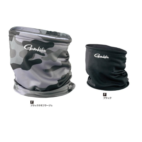 鴻海釣具企業社《gamakatsu》GM-3559 黑色迷彩 防曬面罩 防曬頭巾 防曬脖圍