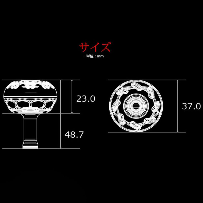 中壢紅海釣具【LIVRE】日本改裝握丸 EP37 捲線器改裝握丸-細節圖3