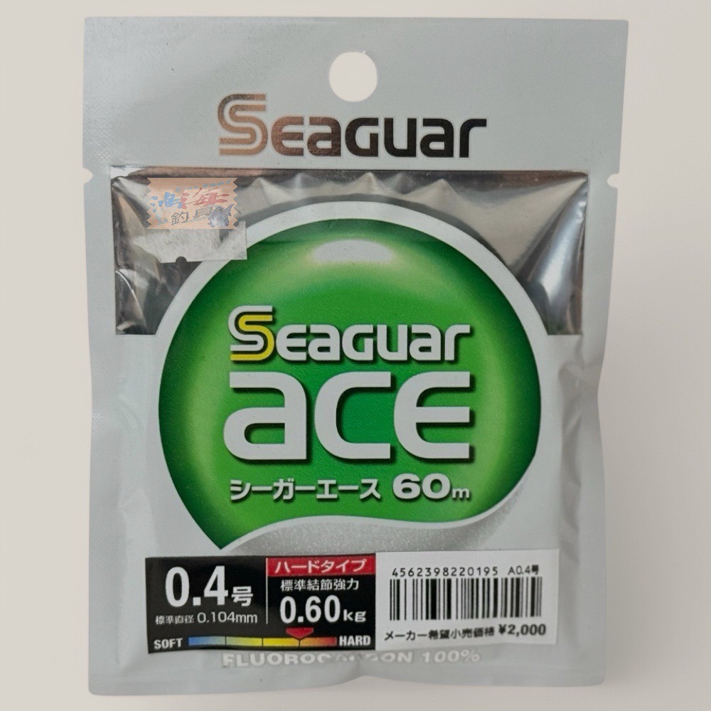 紅海釣具企業社【Seaguar】 新Seaguar ACE 60M (綠) 卡夢線 碳纖線 日本島內線-規格圖11