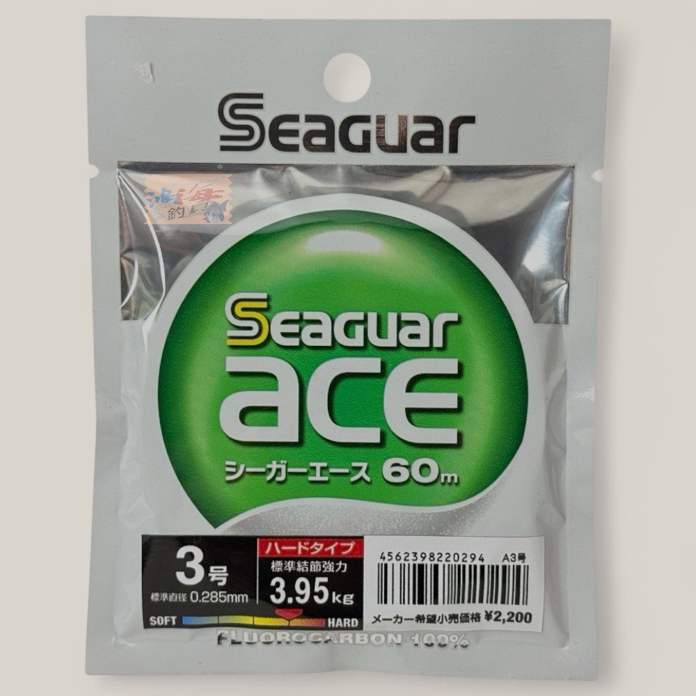 紅海釣具企業社【Seaguar】 新Seaguar ACE 60M (綠) 卡夢線 碳纖線 日本島內線-規格圖11