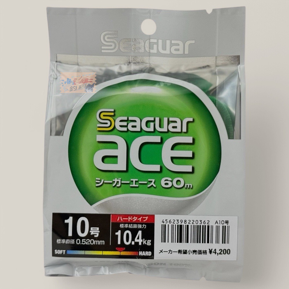 紅海釣具企業社【Seaguar】 新Seaguar ACE 60M (綠) 卡夢線 碳纖線 日本島內線-規格圖11