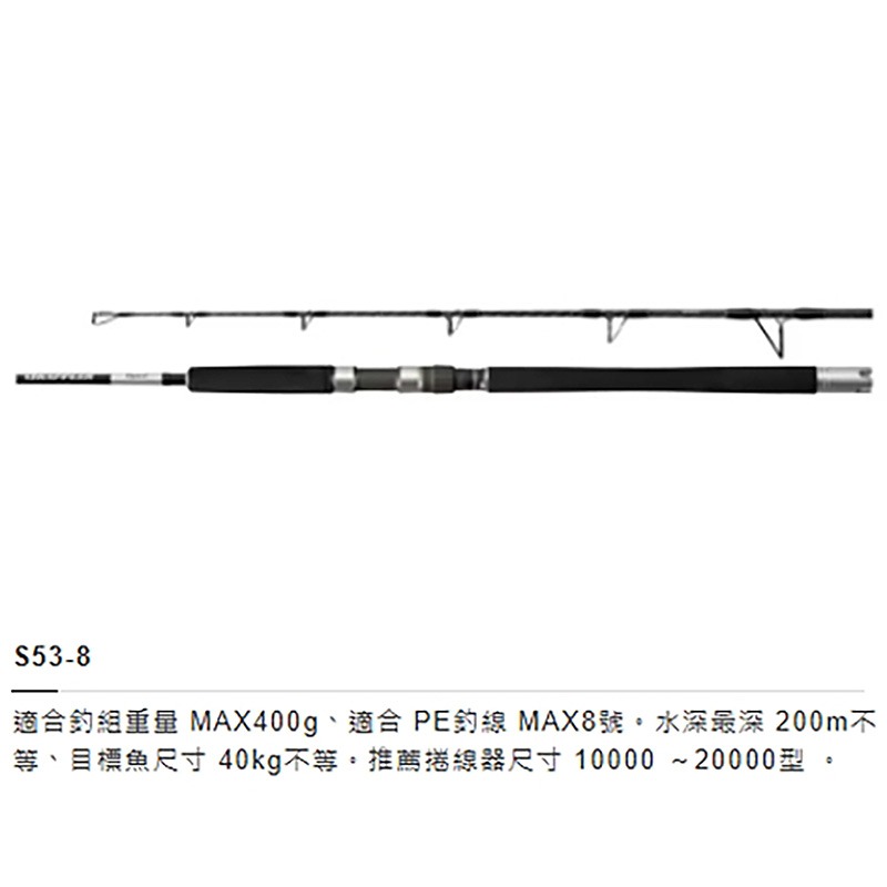 紅海釣具企業社【SHIMANO】 GRAPPLER Type J  槍柄/直柄鐵板竿(25年款)-規格圖11