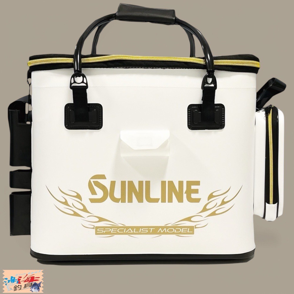 紅海釣具企業社【SUNLINE】SFB-0808 45CM 白色活魚桶 活餌桶-細節圖3