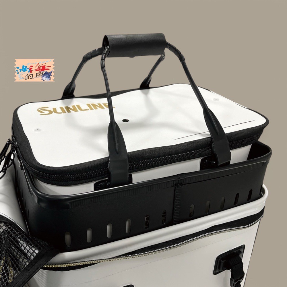 紅海釣具企業社【SUNLINE】SFB-0808 45CM 白色活魚桶 活餌桶-細節圖8