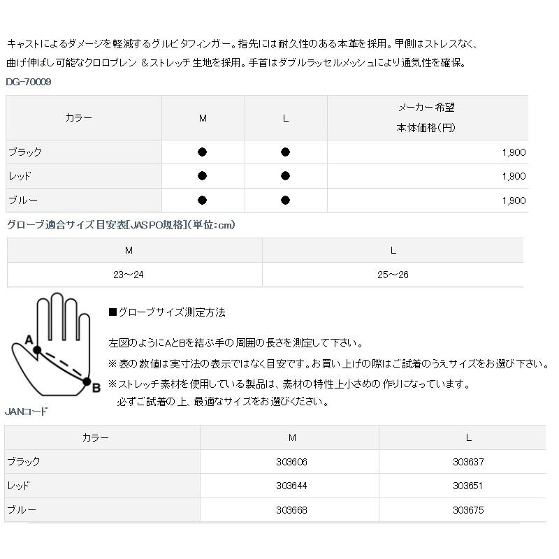 鴻海釣具企業社《DAIWA》DG-70009 單指手套 透氣手套 遠投用手套 黑 L-細節圖3