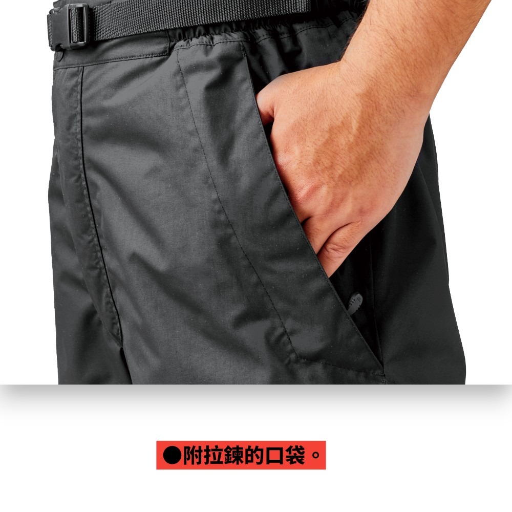 中壢紅海釣具【gamakatsu】 GM-3797 黑色釣魚套裝 雨衣 (25年秋冬款)-細節圖10