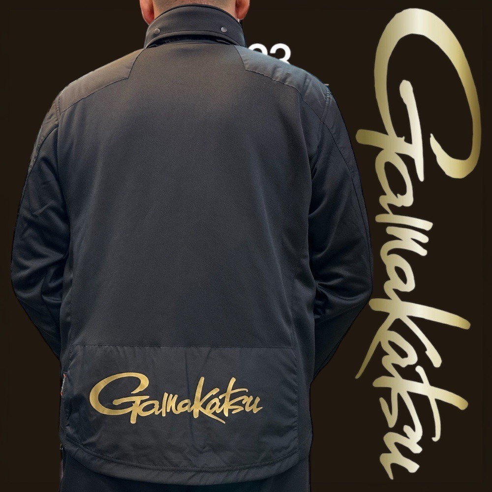 中壢鴻海釣具《gamakatsu》GM-3716 黑色保暖連帽外套-細節圖3