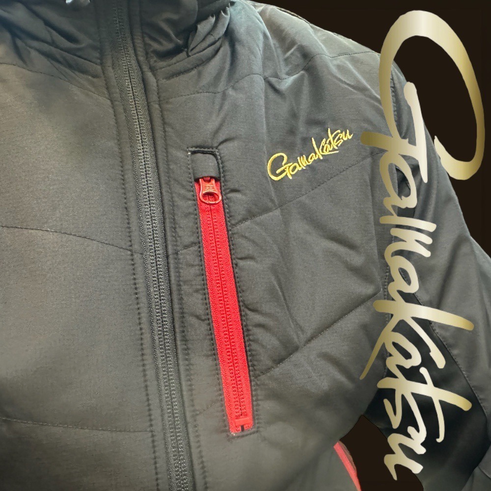 中壢鴻海釣具《gamakatsu》GM-3716 黑色保暖連帽外套-細節圖4