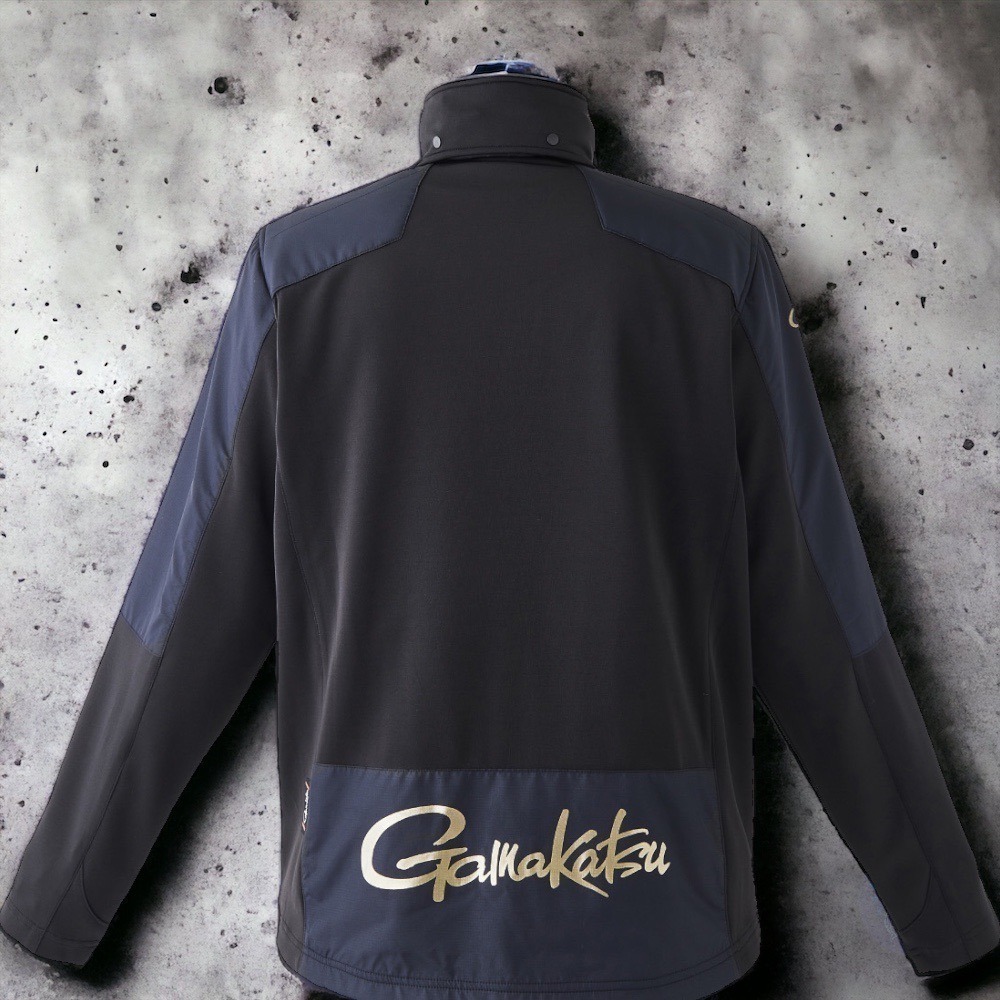 中壢鴻海釣具《gamakatsu》GM-3716 黑色保暖連帽外套-細節圖7