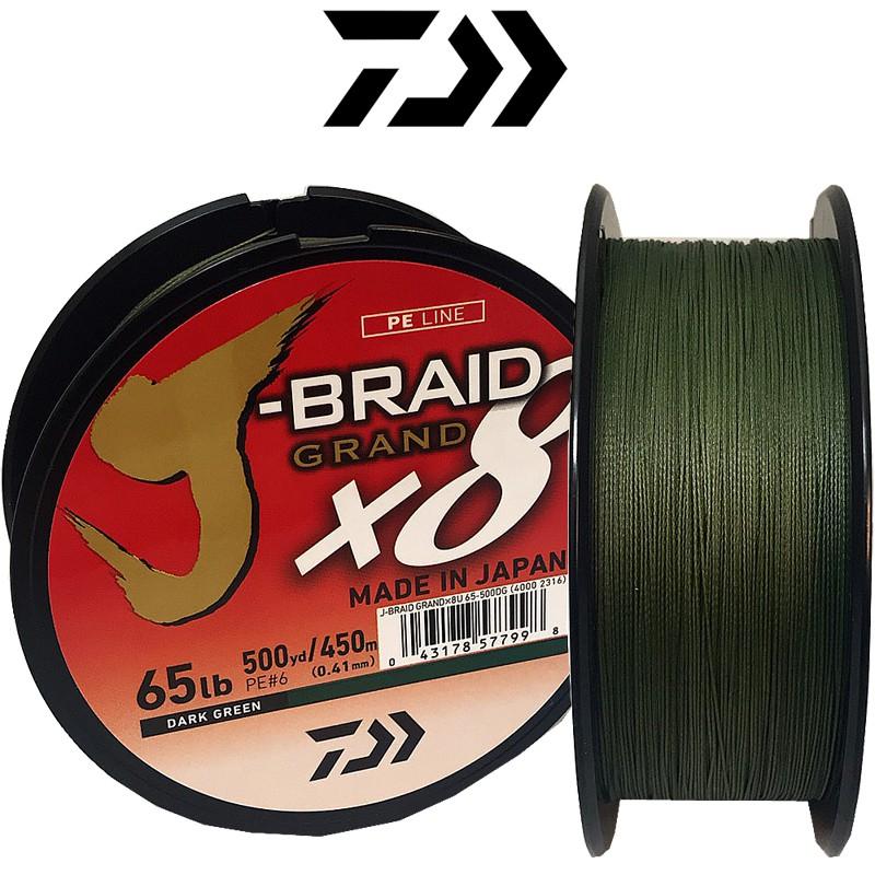 免運 鴻海釣具企業社《DAIWA》450M /500M 釣線 J-BRAID GRAND8A 500YD 8股PE線-細節圖2