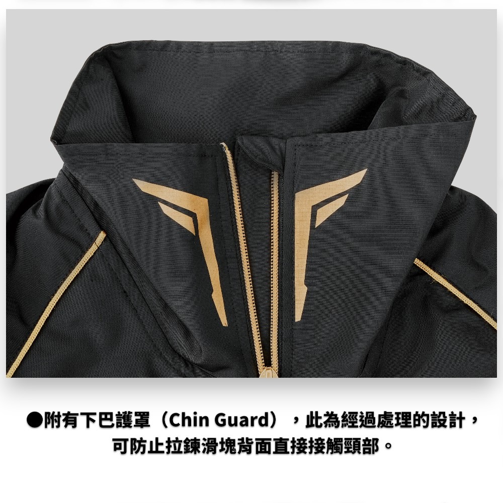 中壢紅海釣具【gamakatsu】GM-3791 黑色x金色 防風保暖休閒套裝 (25年秋冬款) GM3791釣魚套裝-細節圖2