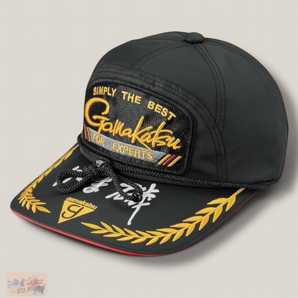 紅海釣具企業社【gamakatsu】GM-9124 (がま磯) 刺繡LOGO釣魚帽 (25年春夏款) 防潑水-細節圖2