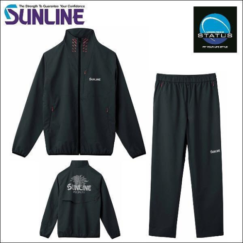 鴻海釣具企業社《SUNLINE》 SUW-3226 潑水黑色運動套裝