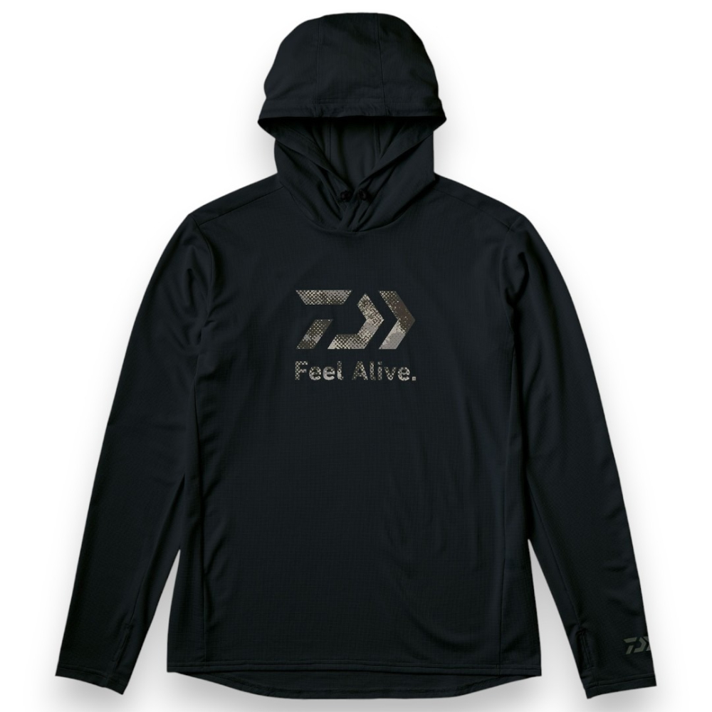 中壢紅海釣具【DAIWA】 DE-3525 Feel Alive. 吸水速乾防曬連帽釣魚長袖 [26年新色]-細節圖2