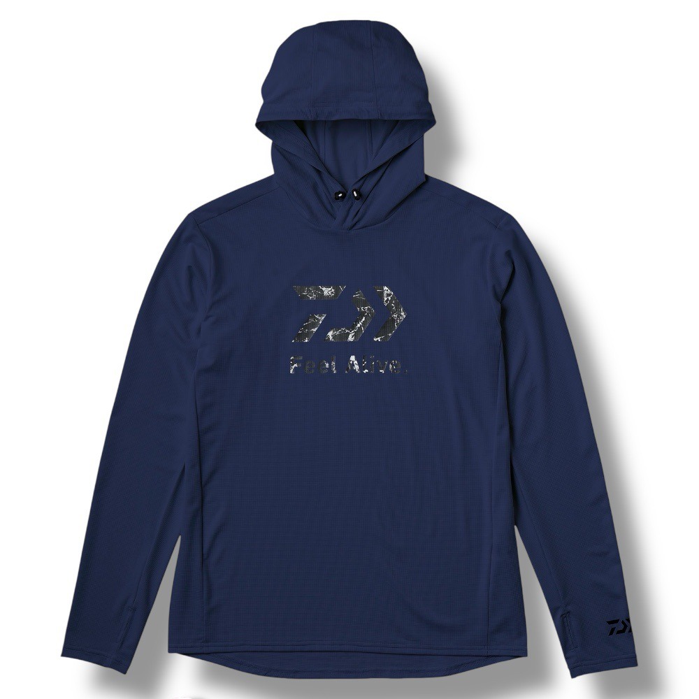 紅海釣具企業社【DAIWA】 DE-3525 Feel Alive. 吸水速乾防曬連帽釣魚長袖 [25年款]-規格圖11