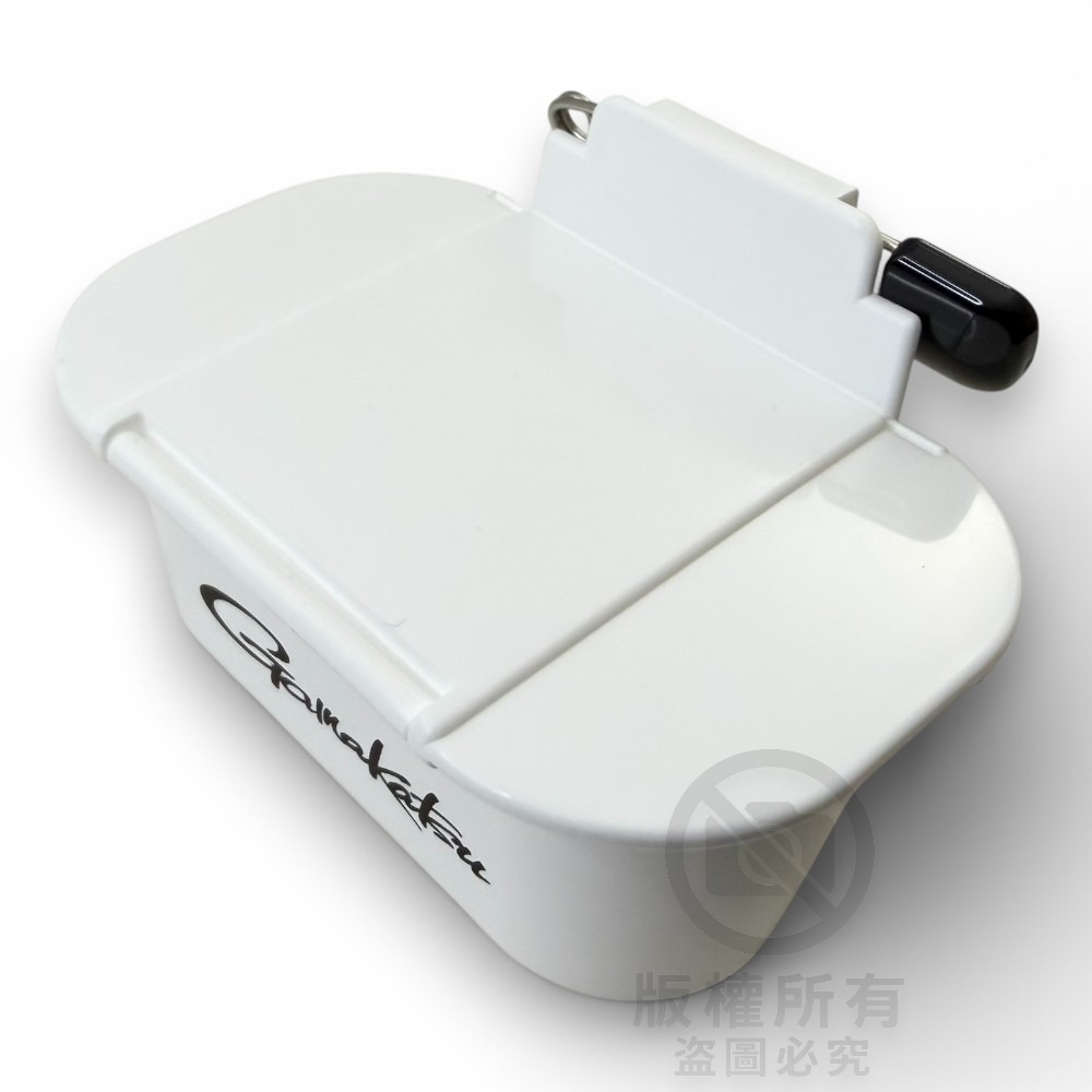 中壢紅海釣具【gamakatsu】GM-1415 黑色 胸用南極蝦盒 胸掛式南極蝦盒 別針式南極蝦盒 胸掛餌盒-細節圖7
