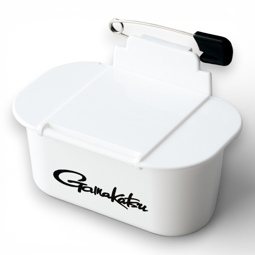 中壢紅海釣具【gamakatsu】GM-1415 黑色 胸用南極蝦盒 胸掛式南極蝦盒 別針式南極蝦盒 胸掛餌盒-規格圖9